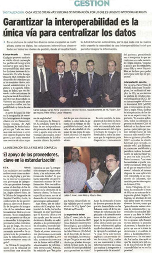 La prensa recoge el evento sobre interoperabilidad