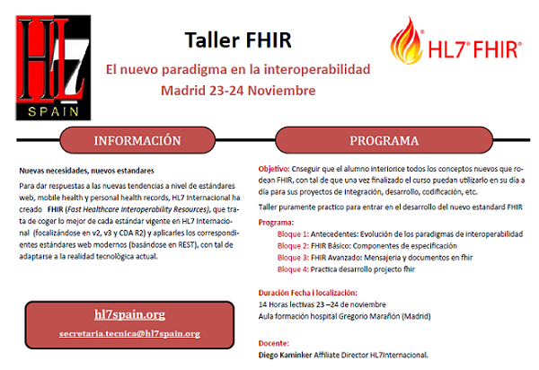 Segunda edición Taller FHIR