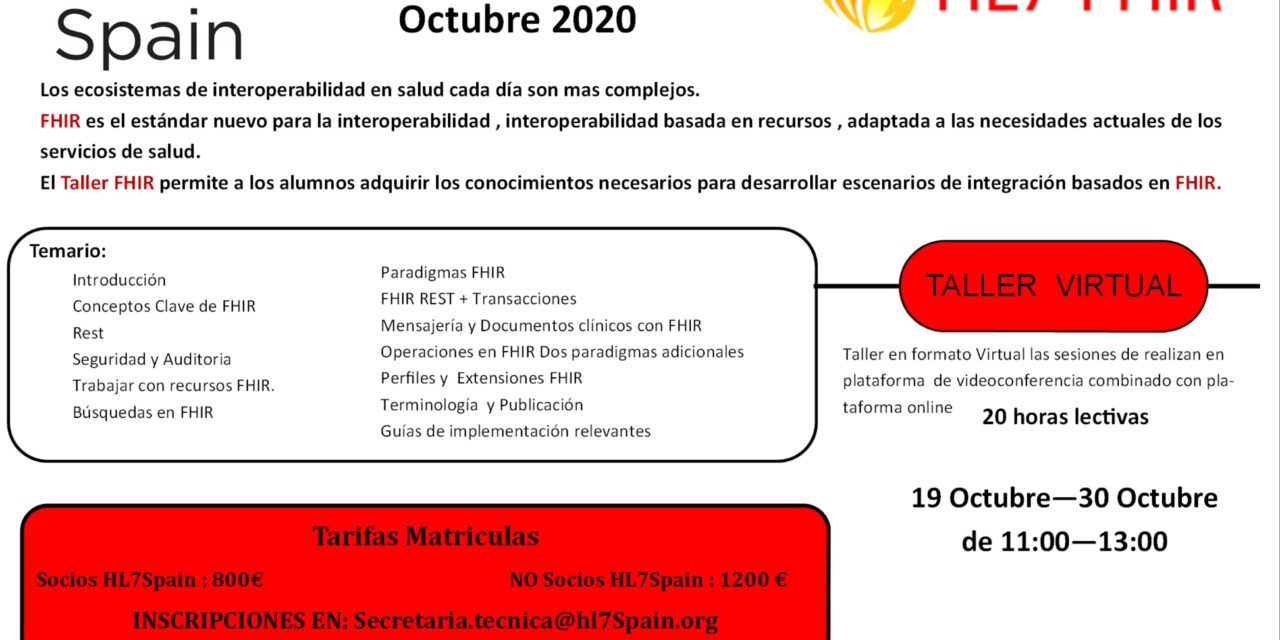 Taller FHIR Octubre 2020