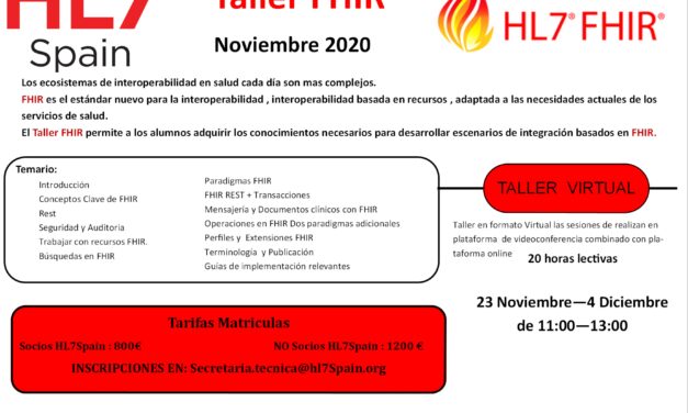 Taller FHIR Noviembre 2020